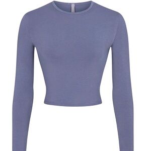 SKIMS long sleeved crop shirt